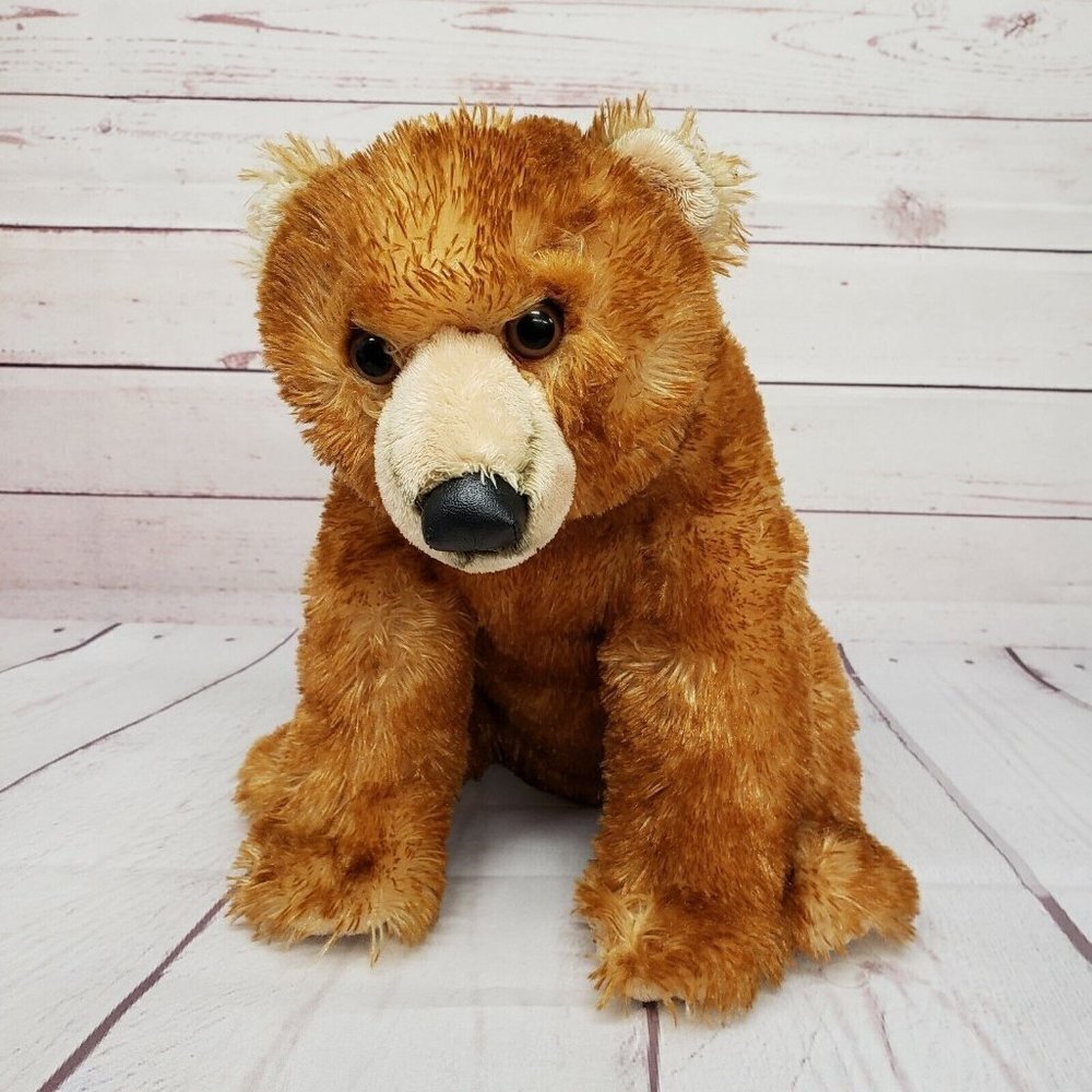Aurora World 12" Grizzly Bear Seated Plush